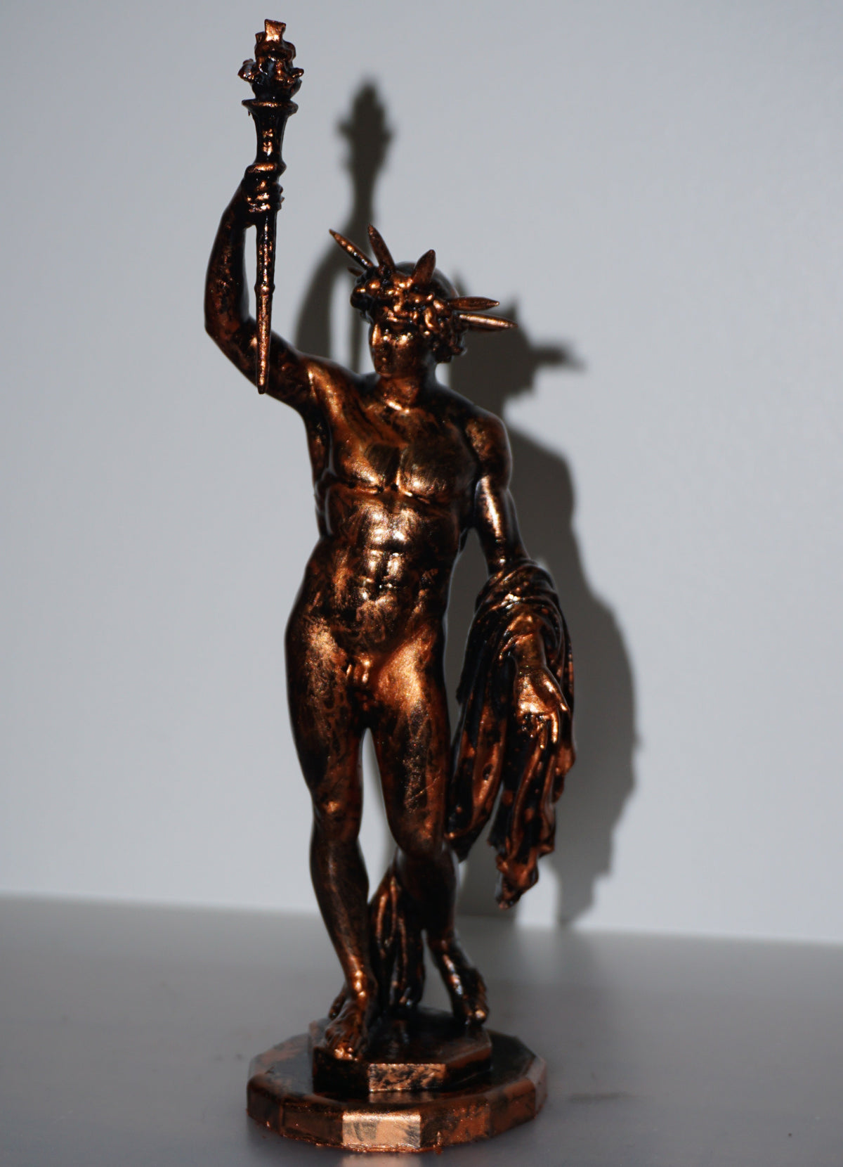 Helios Statue | Greek Sun God Sculpture | Antique Bronze Greek God Figurine | Titan God of the Sun | Ancient Greek Mythology Decor