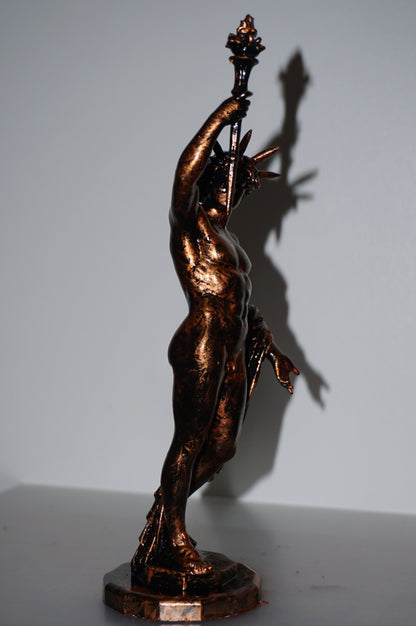 Helios Statue | Greek Sun God Sculpture | Antique Bronze Greek God Figurine | Titan God of the Sun | Ancient Greek Mythology Decor