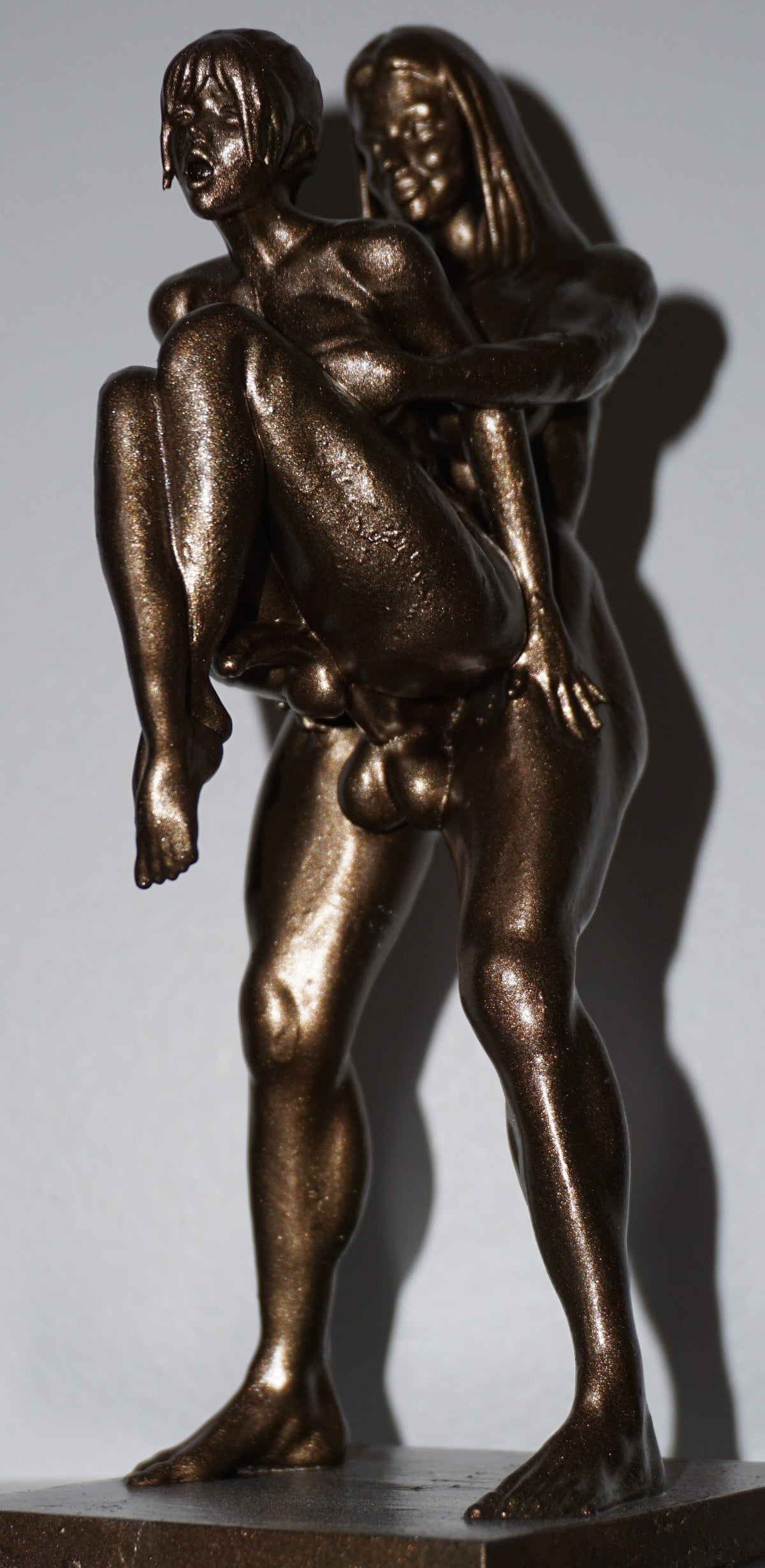 Transgender "The sensual lift" Erotic Art Sculpture and figurine
