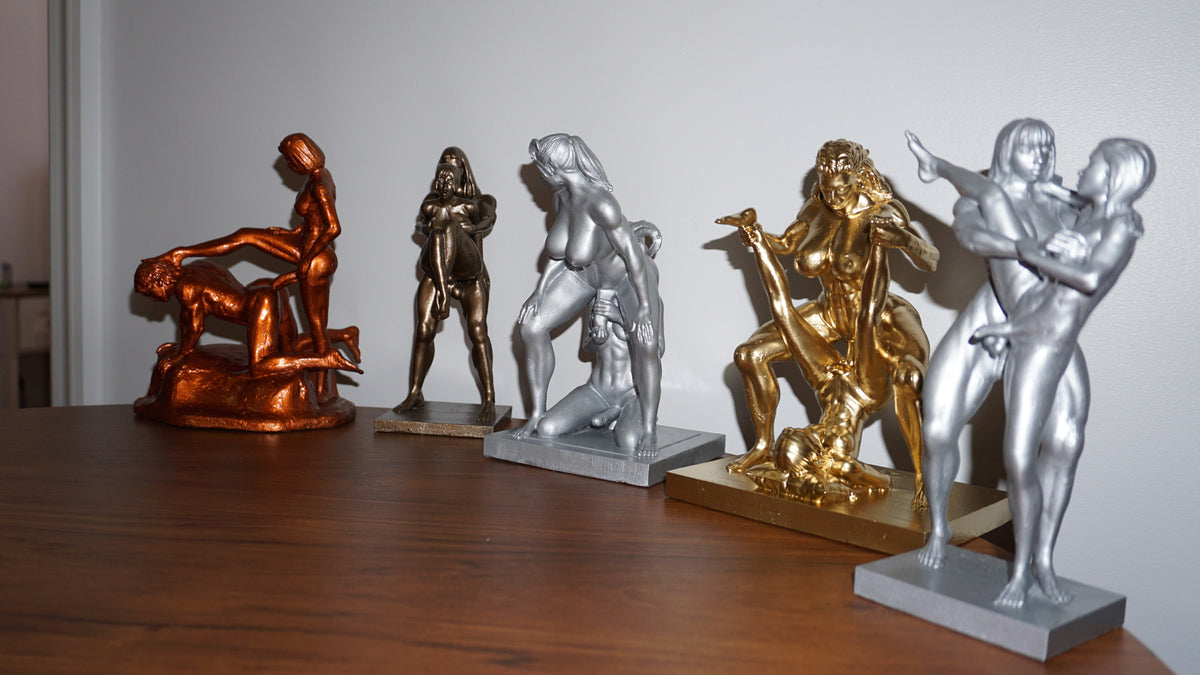 Transgender "Side Love" Erotic Art Sculpture and figurine