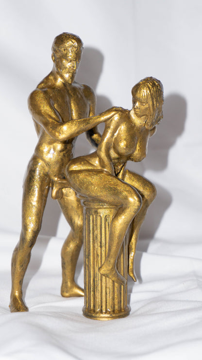 Female, Male, Seated - Sculpture and Tabletop Decoration Statue