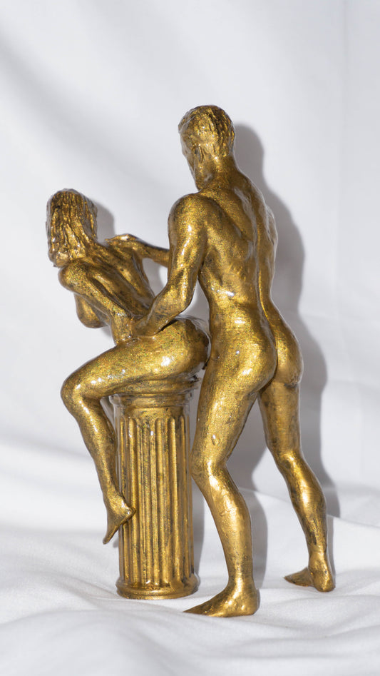 Female, Male, Seated - Sculpture and Tabletop Decoration Statue