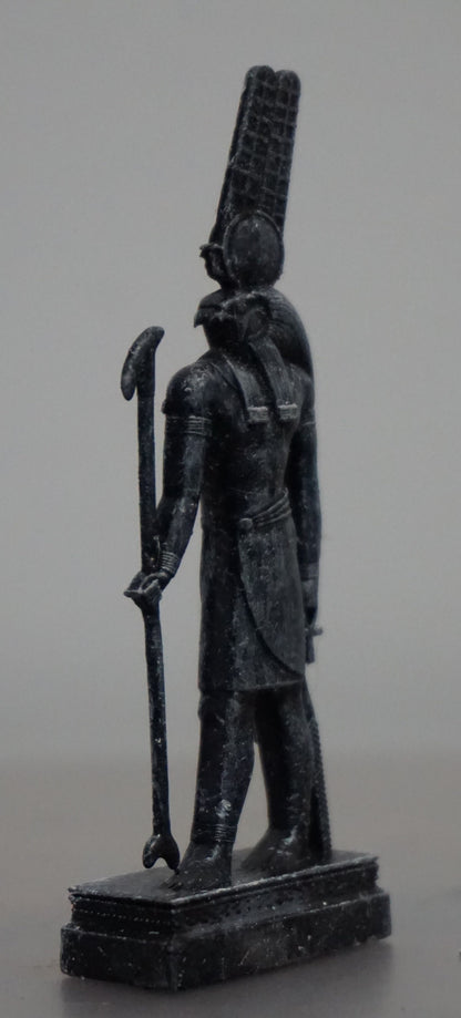 Montu Statue | Egyptian God of War Sculpture | Falcon Headed Warrior Deity | Ancient Egypt Mythology Figurine | Egyptian God Decor