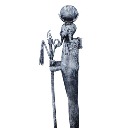 Khonsu Statue | Egyptian Moon God Sculpture | God of the Moon, Healing & Protection | Ancient Egypt Deity Figurine | Egyptian Mythology Decor