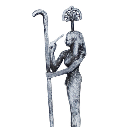 Seshat Statue | Egyptian Goddess of Wisdom & Writing Sculpture | Ancient Egypt Goddess of Knowledge, Records & Architecture | Egyptian Mythology Decor
