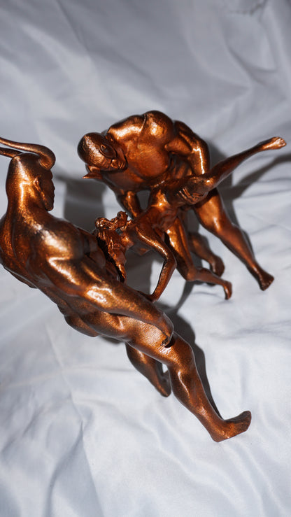 Female, Two Males, Possessed - Sculpture and Tabletop Decoration Statue