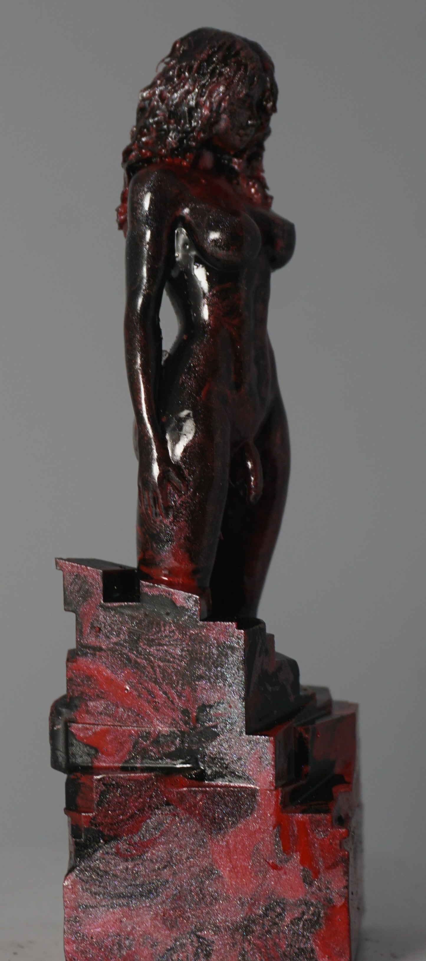 Transgender "Red Goddess" Erotic Art Sculpture and figurine