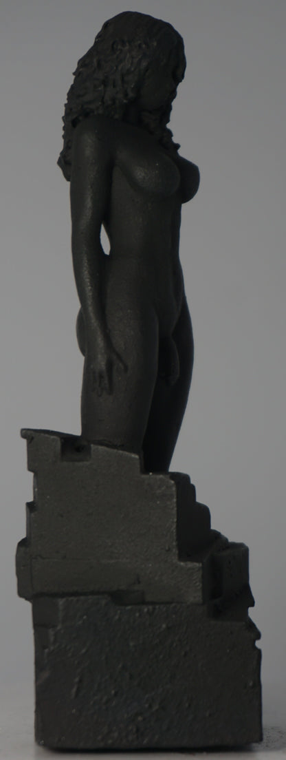 Transgender "Black Matte Goddess" Erotic Art Sculpture and figurine