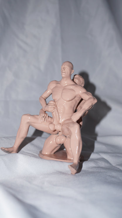 Two Males, The Lift - Sculpture, Statue, and Tabletop Decoration