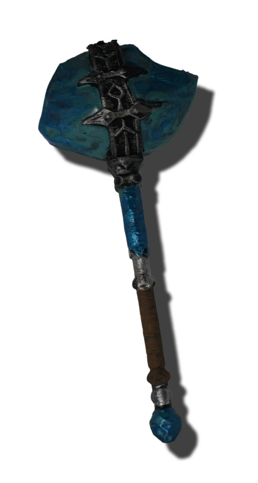 Stalhrim Mace Non functional Durable Plastic Replica Cosplay Piece