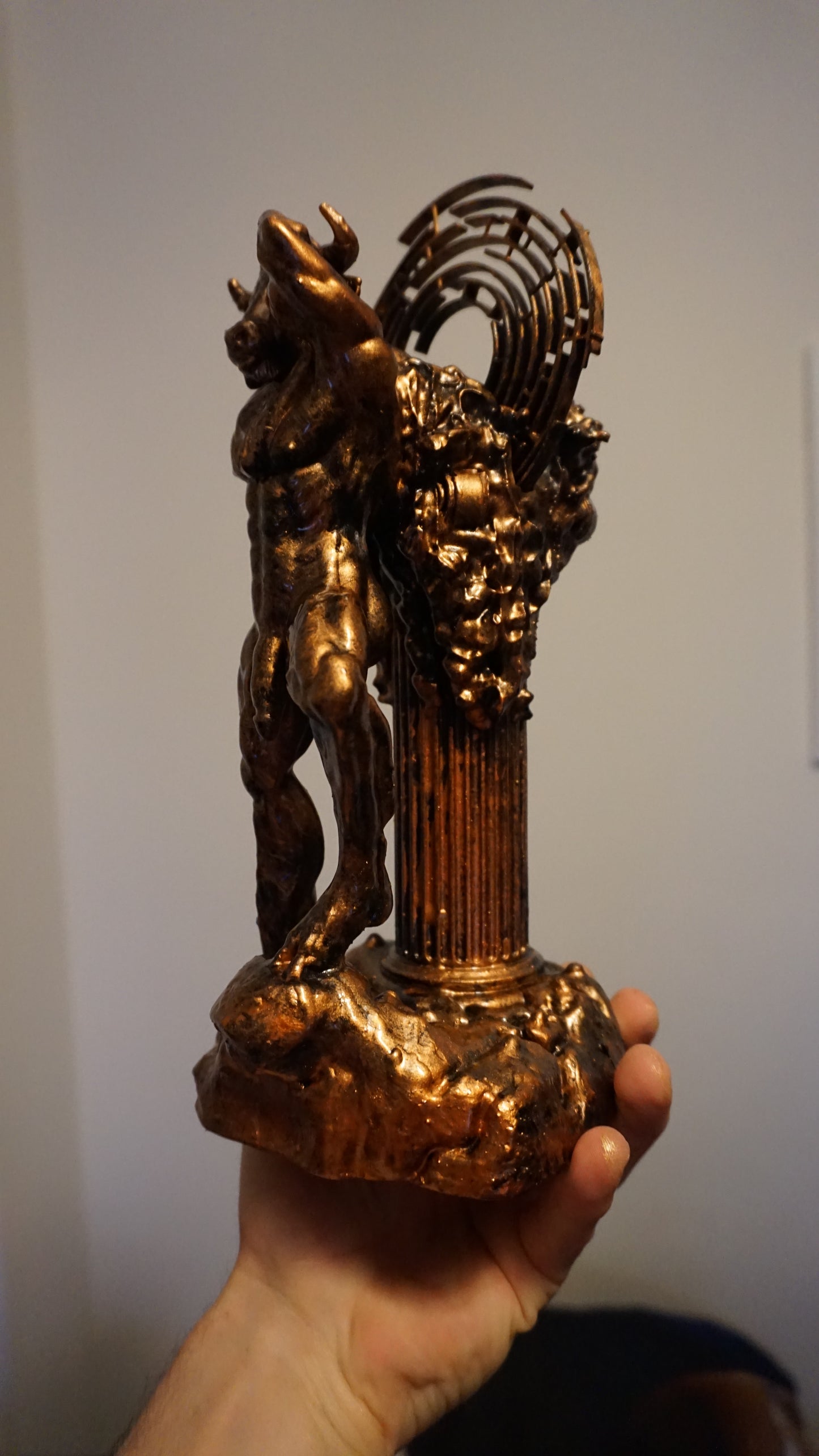 The Nude Minotaur of the maze Dark and Sensual Statue