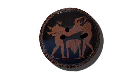 Gay Greek Orgy Faux Leather Patch