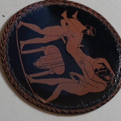 Gay Greek Orgy Faux Leather Patch