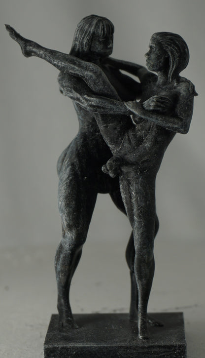 Transgender "Side Love" Erotic Art Sculpture and figurine