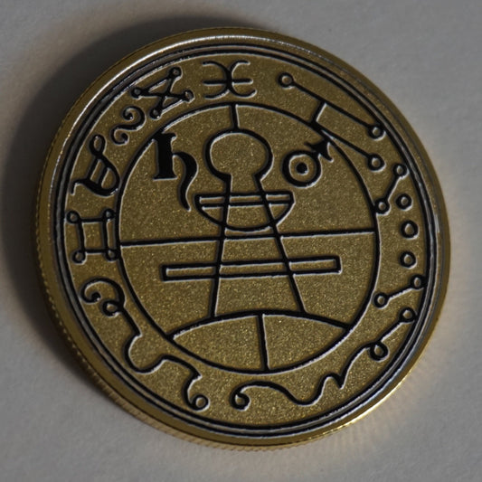 Magical Pentacle Coins Demonology King of Solomon Pentagrams