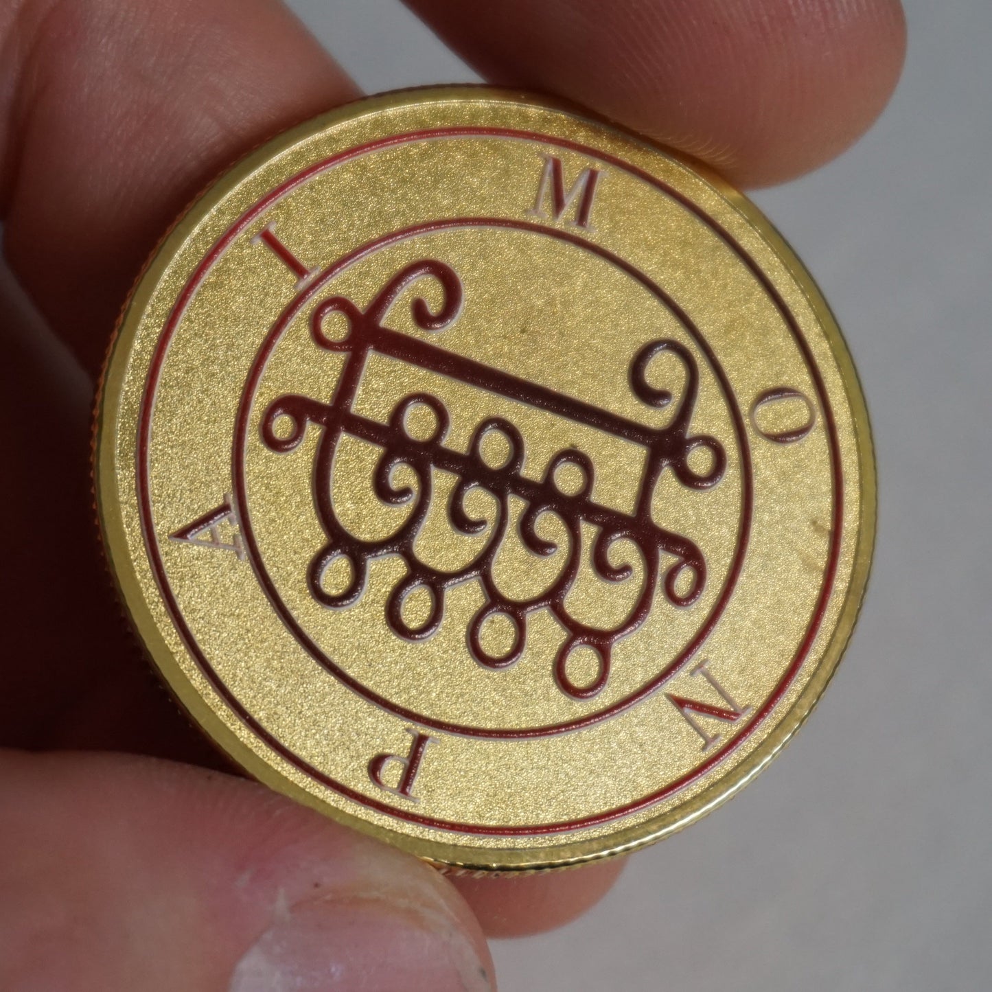 Paimon Coin | King Paimon Sigil Coin | Ars Goetia Collectible | Demonology Occult Coin | Gold Silver Rose Gold | Esoteric Gift