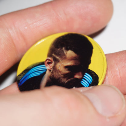 Male V Cyberpunk Collectible Coin | Night City Mercenary Coin | Cyberpunk 2077 Inspired Gaming Token | Futuristic RPG Gamer Gift