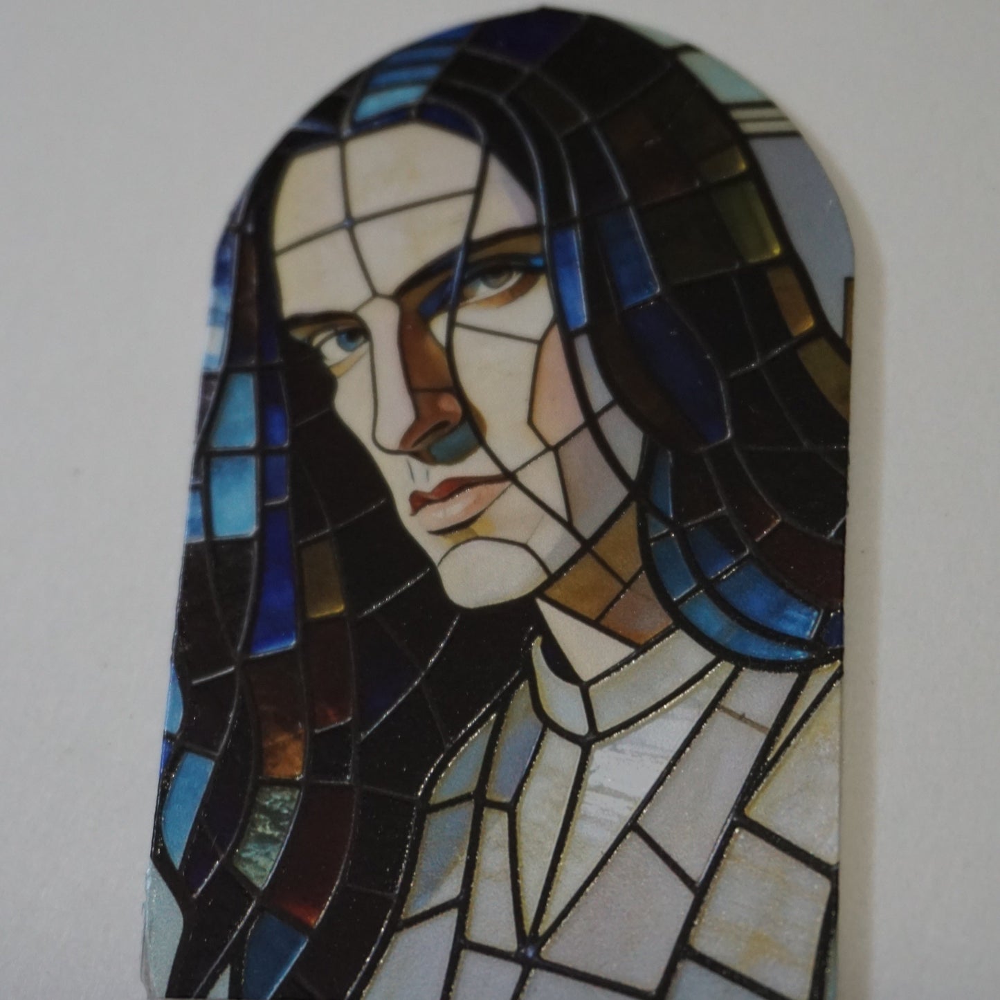Peter Steele Stained Glass Acrylic Art | Gothic Metal Window Panel | Type O Negative Inspired Decor | Dark Music Wall Art | Goth Gift