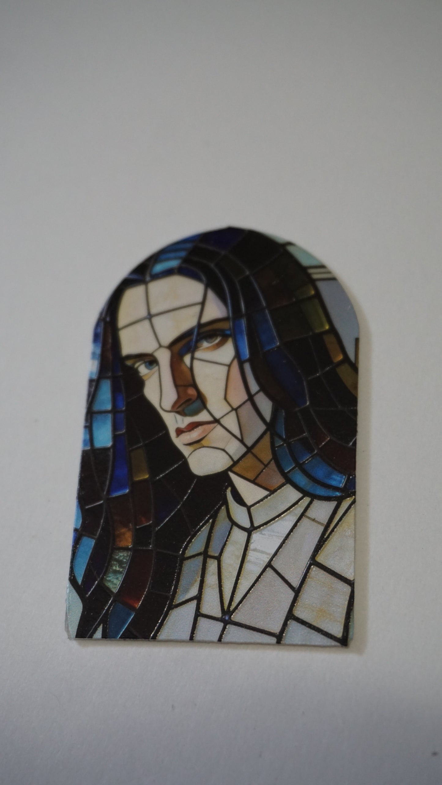 Peter Steele Stained Glass Acrylic Art | Gothic Metal Window Panel | Type O Negative Inspired Decor | Dark Music Wall Art | Goth Gift