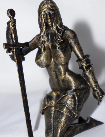 Female, Androgynous, Artisanis Knight - Sculpture and Tabletop Decoration Transgender Trans Statue Options Available