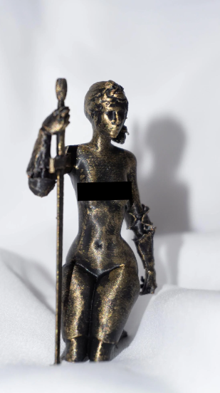 Female, Androgynous, Artisan Knight - Sculpture and Tabletop Decoration Transgender Trans Statue Options Available