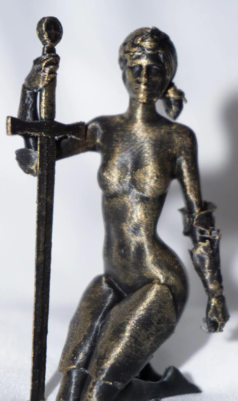 Female, Androgynous, Artisan Knight - Sculpture and Tabletop Decoration Transgender Trans Statue Options Available