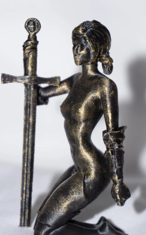 Female, Androgynous, Artisan Knight - Sculpture and Tabletop Decoration Transgender Trans Statue Options Available