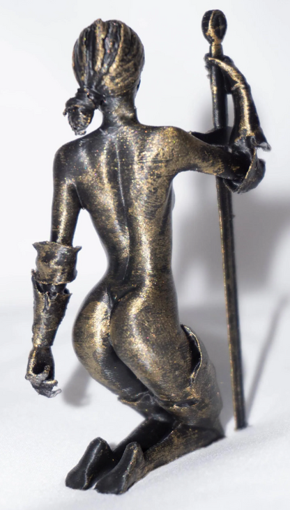 Female, Androgynous, Artisan Knight - Sculpture and Tabletop Decoration Transgender Trans Statue Options Available