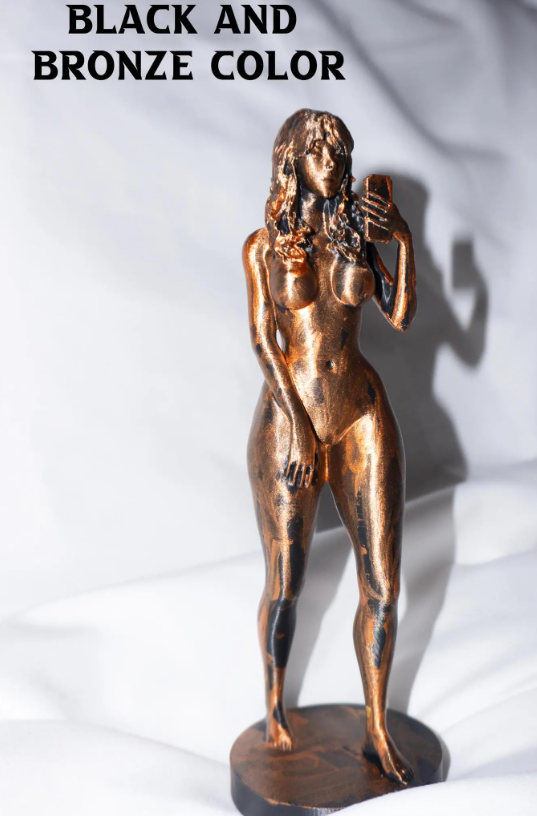 Female, Selfie - Sculpture and Tabletop Decoration Statue