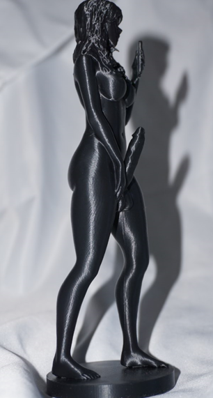 Androgynous, Selfie - Sculpture and Tabletop Decoration Statue Transgender