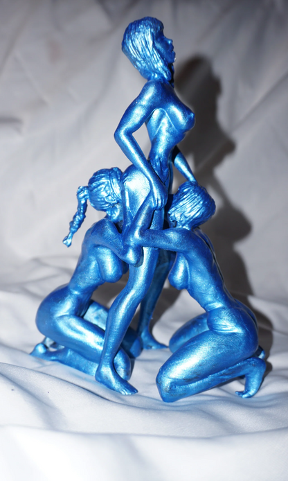 Connection of three Lesbian art sculpture