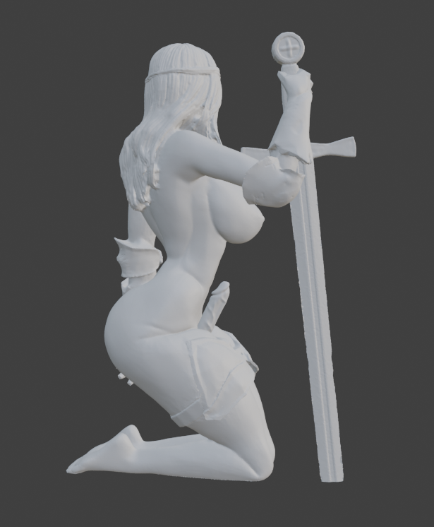 Transgender Knight Sensual Statue