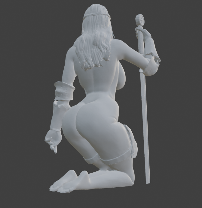 Transgender Knight Sensual Statue