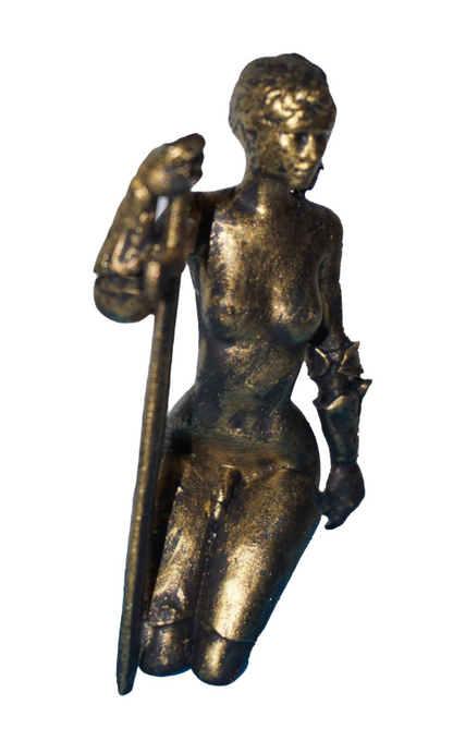 Transgender Valiant Knight Sensual Statue