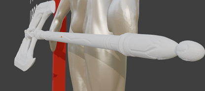 Mini Wuuthrad Non functional Durable Plastic Replica Cosplay Piece