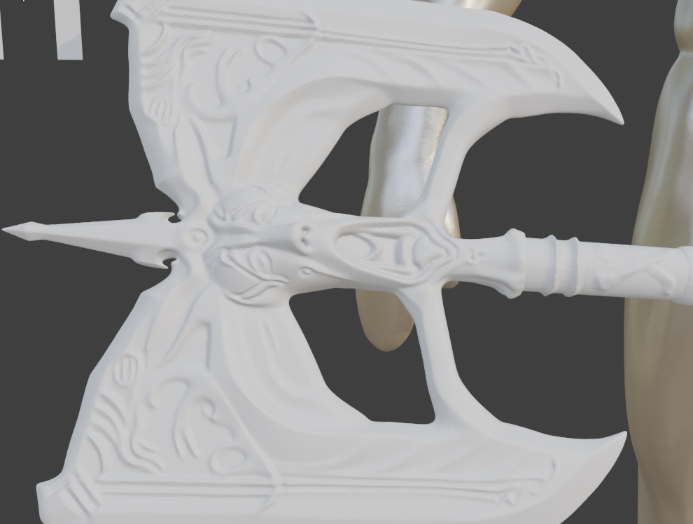 Mini Wuuthrad Non functional Durable Plastic Replica Cosplay Piece