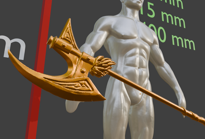 Mini Nordic Battle Axe Non functional Durable Plastic Replica Cosplay Piece