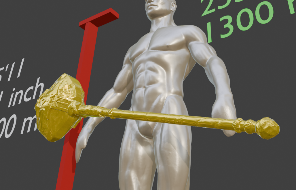 Mini Miniature Format Stalhrim Great Mace