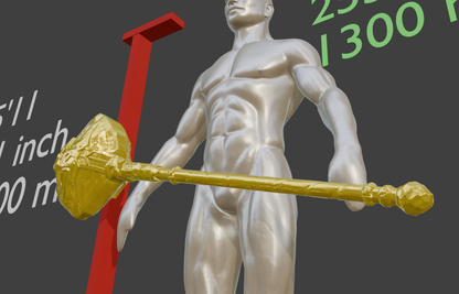 Mini Miniature Format Stalhrim Great Mace