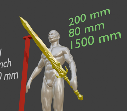 Mini Stalhrim Great Sword Non functional Durable Plastic Replica Cosplay Piece