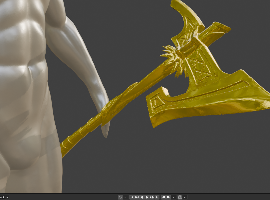Mini Nordic War Axe Non functional Durable Plastic Replica Cosplay Piece