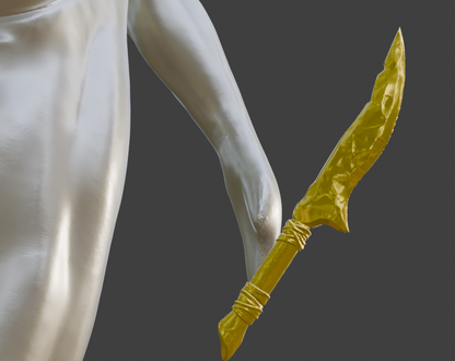 Mini Crystal Knife Non functional Durable Plastic Replica Cosplay Piece