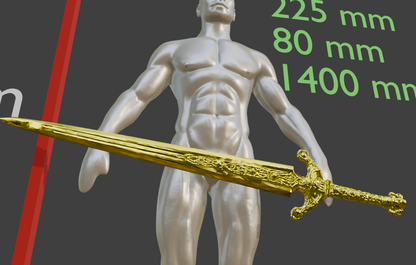 Mini Ordovis's Greatsword Non functional Durable Plastic Replica Cosplay Piece