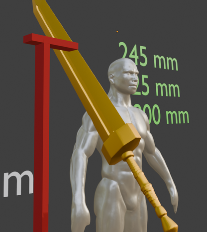 Mini The Great Sword Guts Sword Miniature Format