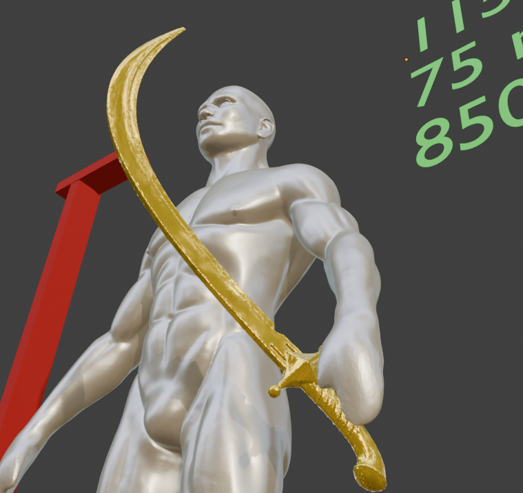 Mini Bandit's Curved Sword Miniature Format