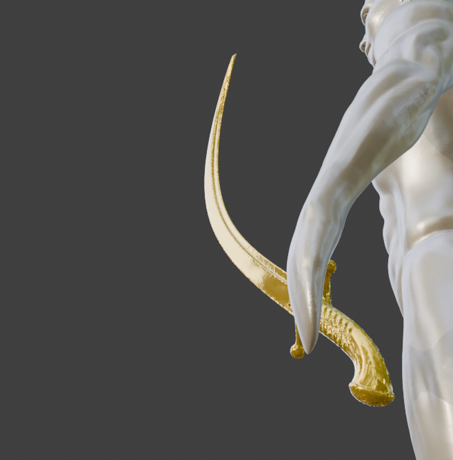 Mini Bandit's Curved Sword Miniature Format