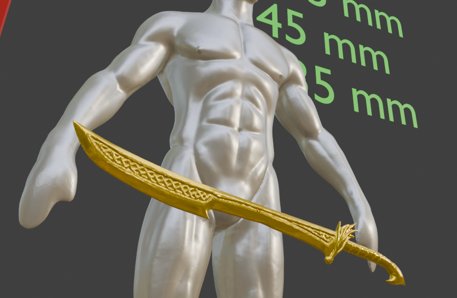 Mini Nordic Short Sword Miniature Format
