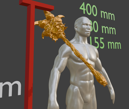 Mini Beastclaw great hammer Miniature Format