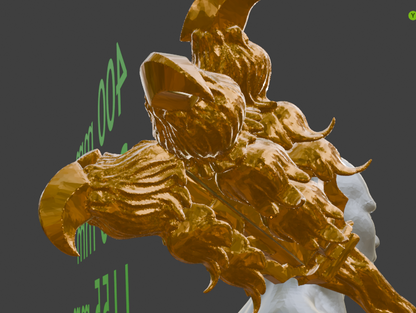 Mini Beastclaw great hammer Miniature Format