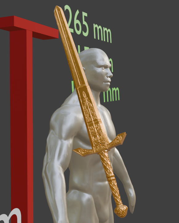 Mini Banished Knight's Greatsword Miniature Format